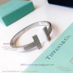 AAA Clone Tiffany T Collection 925 Silver Diamond Bracelet